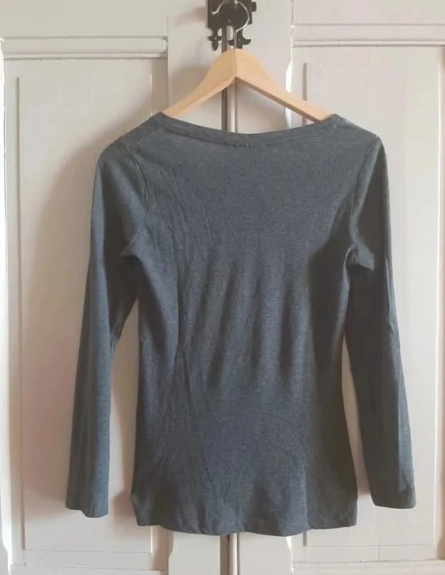 🌈Tee shirt cinza mangas compridas tamanho S / 36 – photo 2